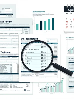 US tax code revisions 2026 for investors, financial documents, calendar