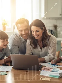Family reviewing Child Tax Credit 2026 documents for increased benefits