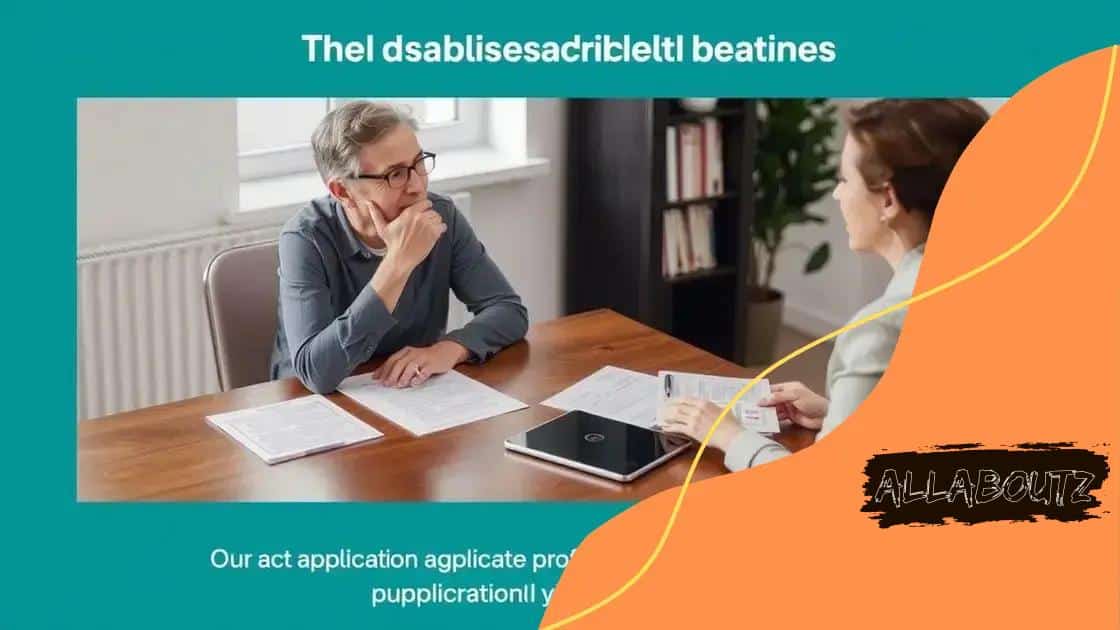 Applying for disability support