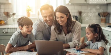 Family reviewing Child Tax Credit 2026 documents for increased benefits