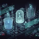 US Department of Defence Cybersecurity Initiative 2028 Digital shield protecting critical infrastructure, symbolising the US Department of Defence's cybersecurity initiative.