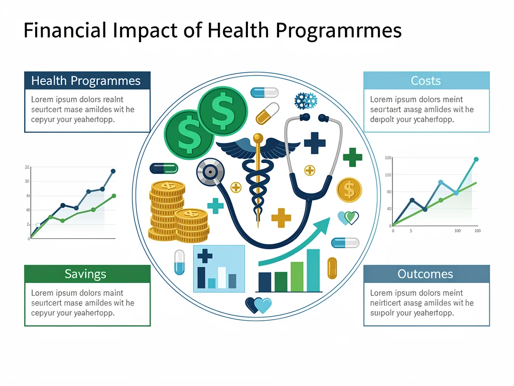 Infographic showing financial impact of health programmes on families