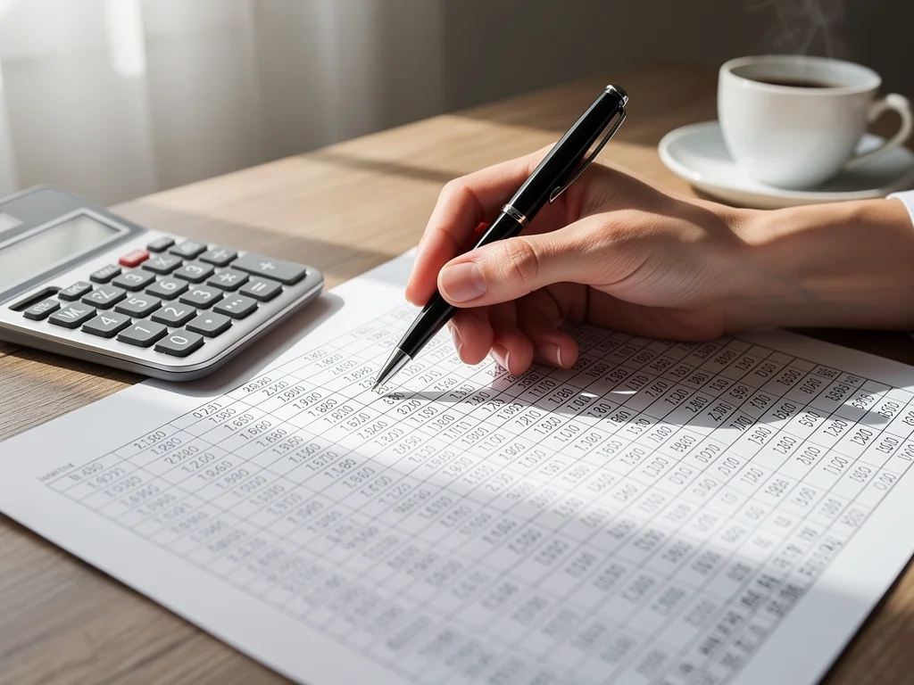 Financial planning for future tax changes, showing a hand with a pen over documents.