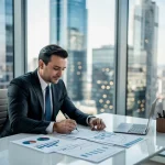 High-net-worth individual reviewing 2026 estate tax planning documents