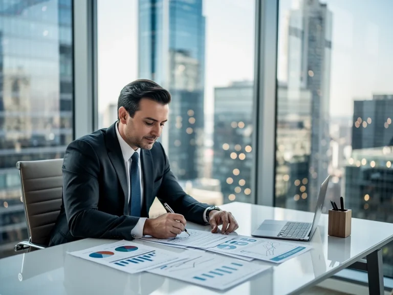 High-net-worth individual reviewing 2026 estate tax planning documents