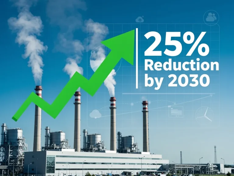 Industrial facility emissions reduction target 2030