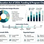 Infographic detailing funding allocations and program shifts