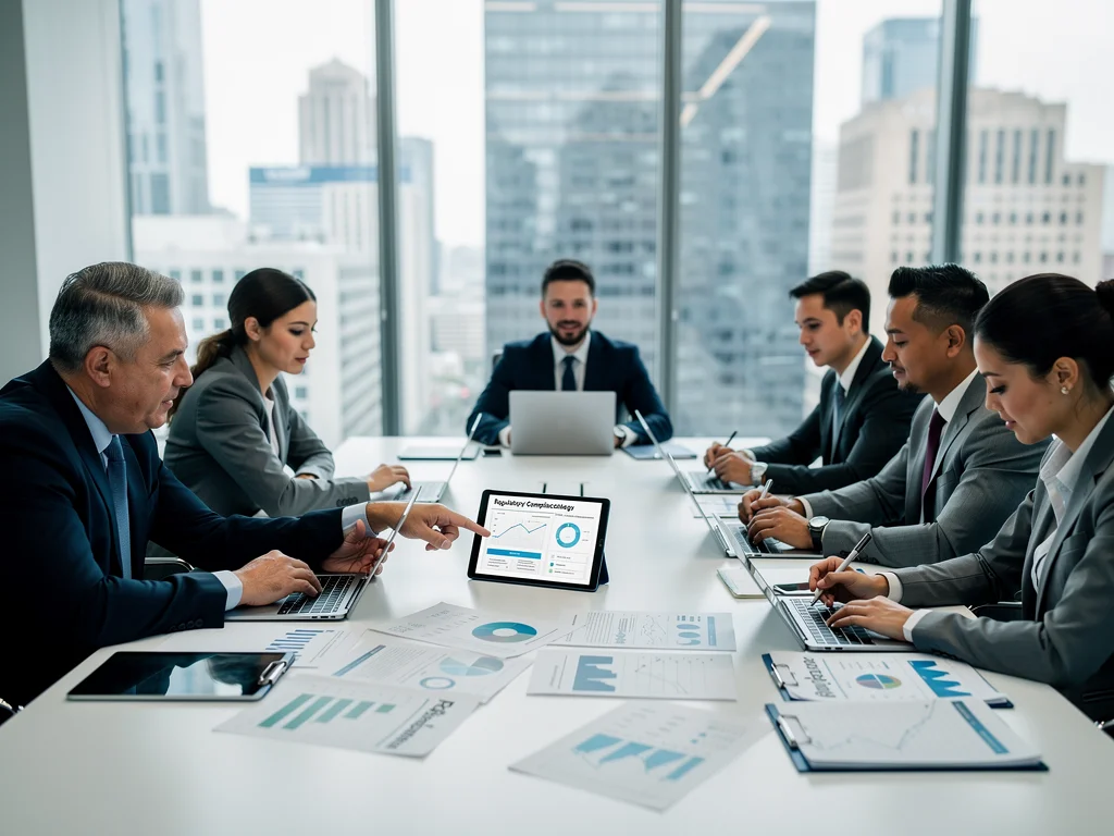 Investment advisers collaborating on SEC compliance strategies for 2026 regulatory changes.