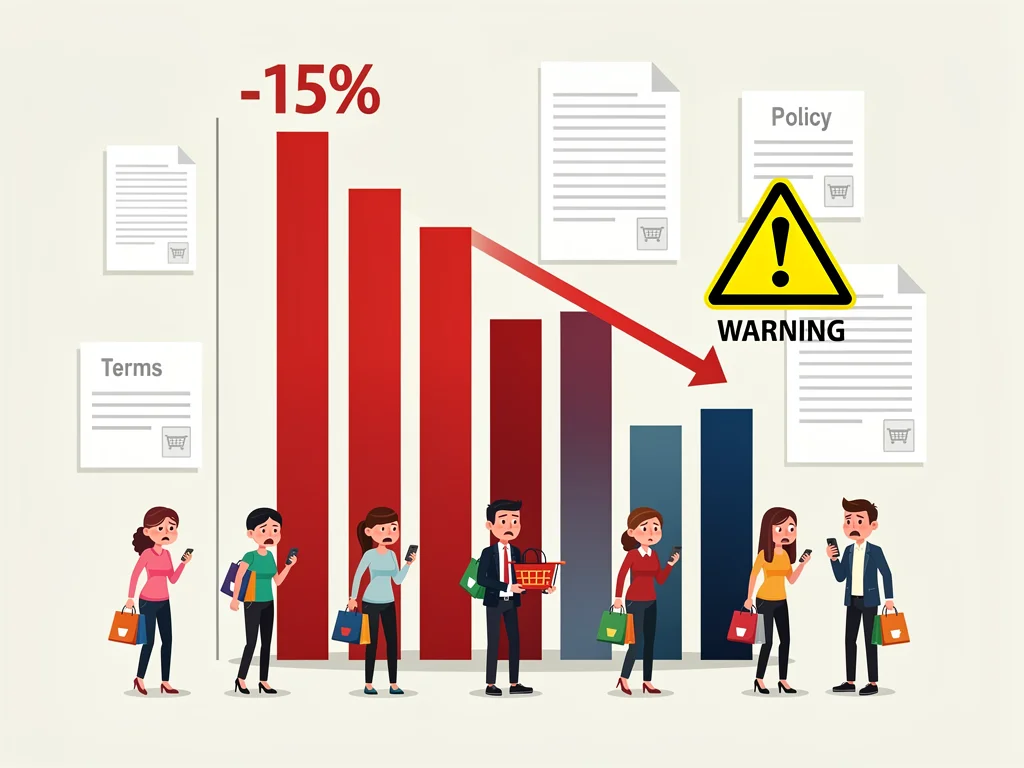 Visualisation of 15% profit reduction for online retailers due to new regulations