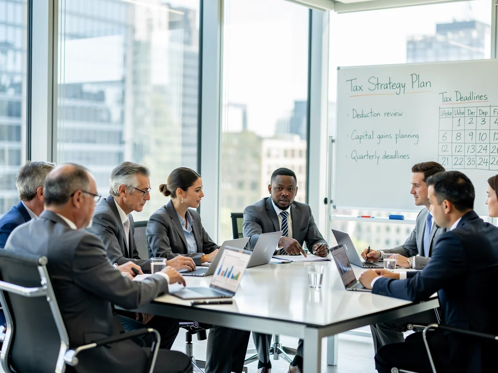 Financial advisors discussing 2026 tax strategy with investors