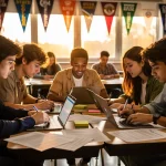 Students writing US college application essays for 2026 admissions success